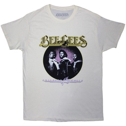 Front - Bee Gees Unisex Adult Children Of The World T-Shirt