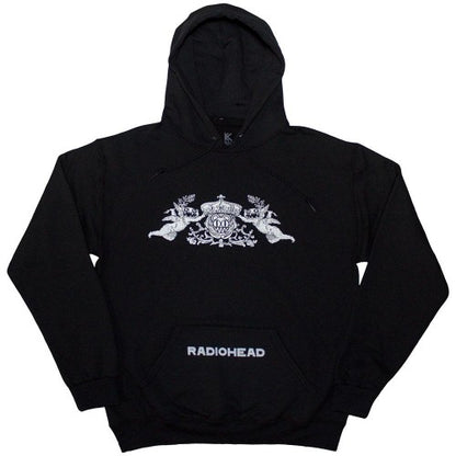 Front - Radiohead Unisex Adult Bearhead Crest Pullover Hoodie