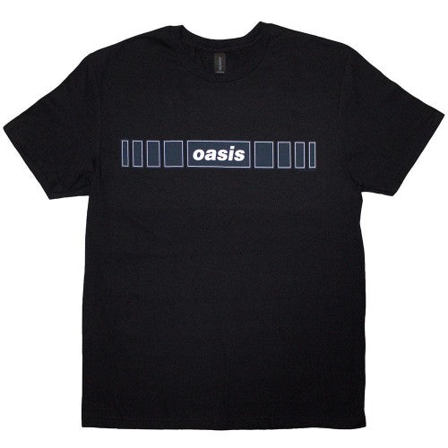 Front - Oasis Unisex Adult Horizontal Bars Logo T-Shirt