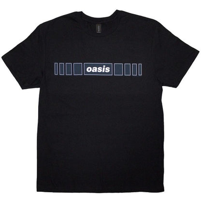 Front - Oasis Unisex Adult Horizontal Bars Logo T-Shirt