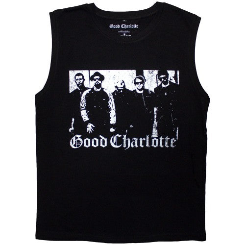 Front - Good Charlotte Unisex Adult Band Photo Tank Top