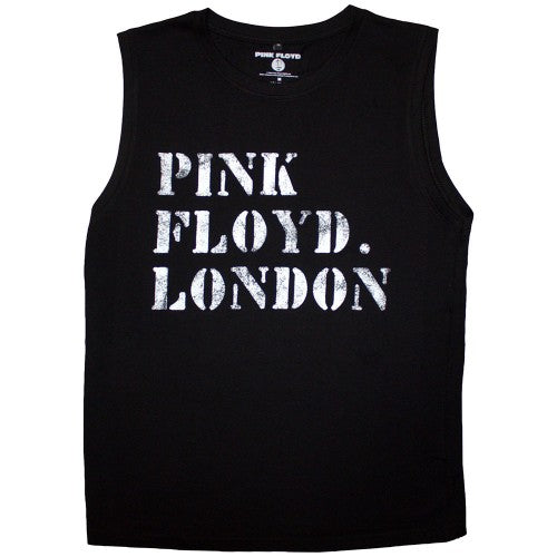 Front - Pink Floyd Unisex Adult Stencil Logo Tank Top