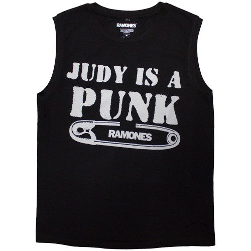 Front - Ramones Unisex Adult Judy Is A Punk Tank Top