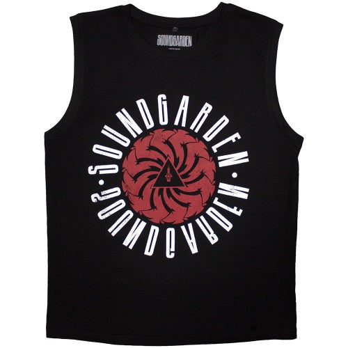 Front - Soundgarden Unisex Adult Circle Logo Tank Top