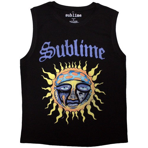Front - Sublime Unisex Adult Sun Logo Tank Top