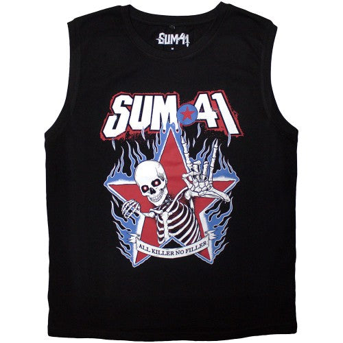 Front - Sum 41 Unisex Adult All Killer No Filler Skeleton Tank Top