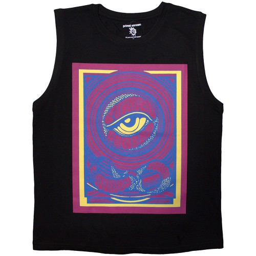 Front - Primal Scream Unisex Adult Psychedelic Tank Top