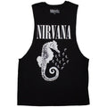 Front - Nirvana Unisex Adult Seahorse Logo Vest Top