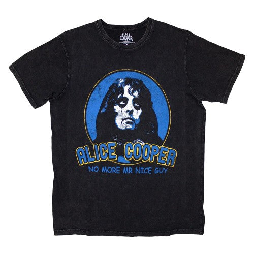 Front - Alice Cooper Unisex Adult No More Mr Nice Guy Stone Wash T-Shirt