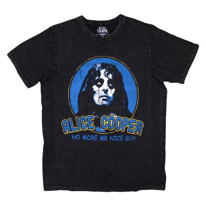 Front - Alice Cooper Unisex Adult No More Mr Nice Guy Stone Wash T-Shirt