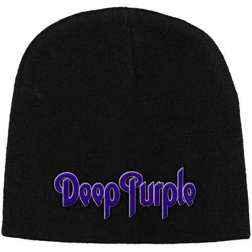 Front - Deep Purple Unisex Adult Logo Beanie