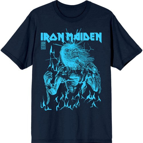 Front - Iron Maiden Unisex Adult 50 Life After Death Flames T-Shirt
