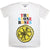 Front - The Stone Roses Unisex Adult Multicolour Lemon T-Shirt