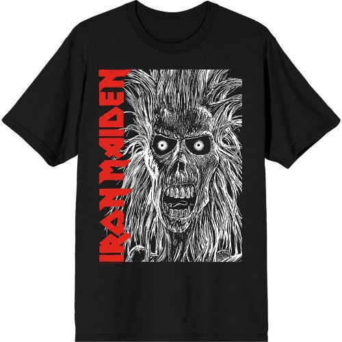 Front - Iron Maiden Unisex Adult Eponymous Face Logo T-Shirt