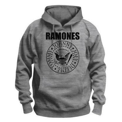 Grey - Front - Ramones Unisex Adult Presidential Seal Hoodie