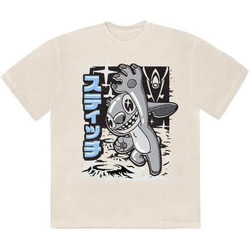 Front - Lilo & Stitch Unisex Adult Jump T-Shirt