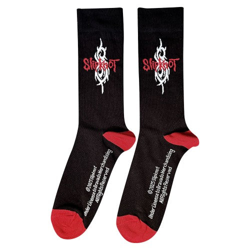 Front - Slipknot Unisex Adult Tribal S Text Socks