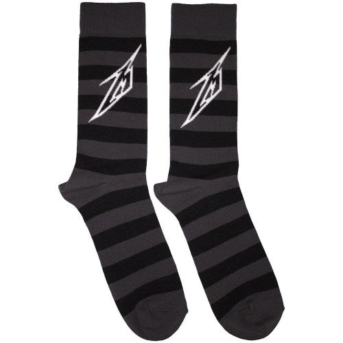 Front - Metallica Unisex Adult Lightning Logo Socks