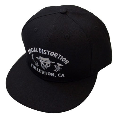 Front - Social Distortion Unisex Adult Fullerton Skelly Snapback Cap