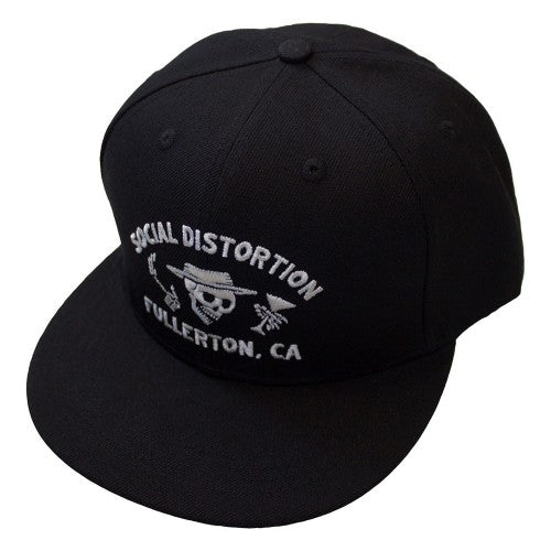 Front - Social Distortion Unisex Adult Fullerton Skelly Snapback Cap