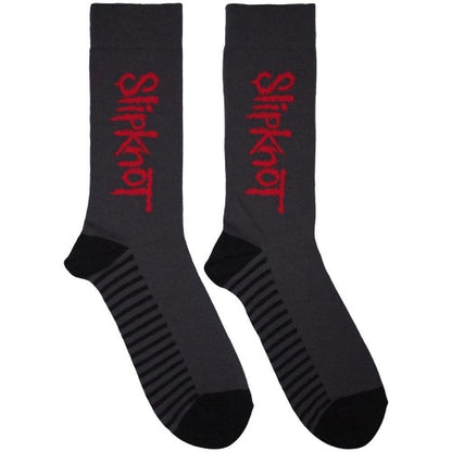 Front - Slipknot Unisex Adult Vertical Logo Socks