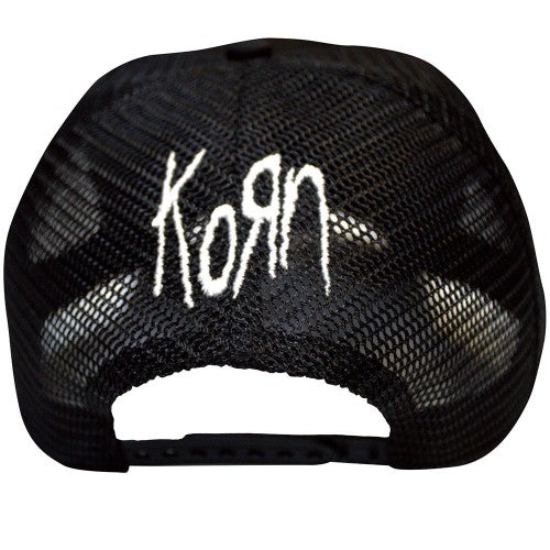 Front - Korn Unisex Adult Sonic Silver Back Print Logo Trucker Cap