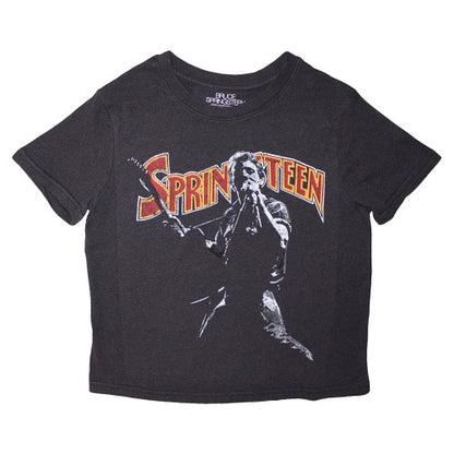 Front - Bruce Springsteen Womens/Ladies Pose Crop Top