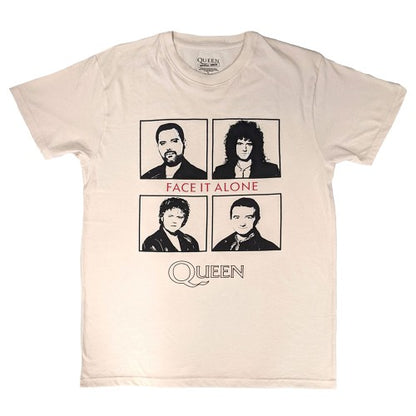 Front - Queen Unisex Adult Face It Alone Squares T-Shirt