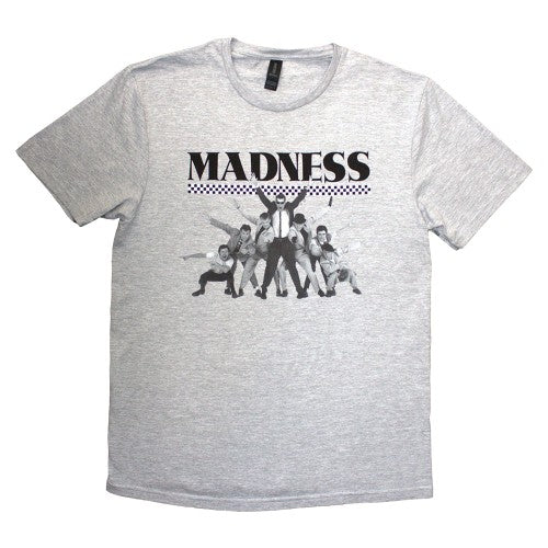 Front - Madness Unisex Adult 7 Checkered T-Shirt