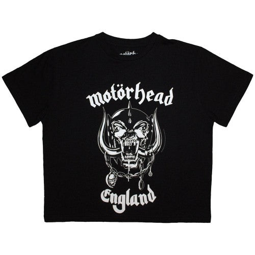 Front - Motorhead Womens/Ladies England Crop Top