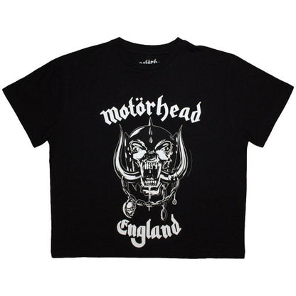 Front - Motorhead Womens/Ladies England Crop Top