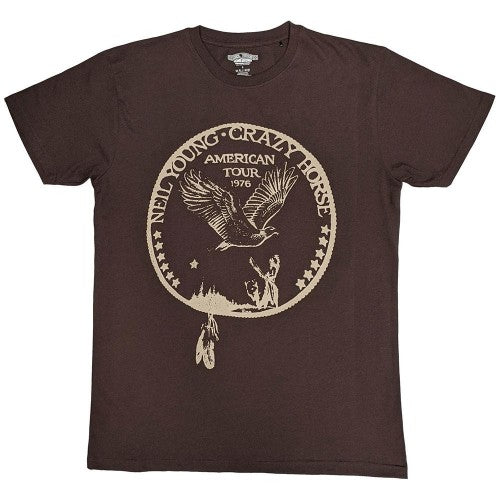 Front - Neil Young Unisex Adult Tour ´76 Seal T-Shirt