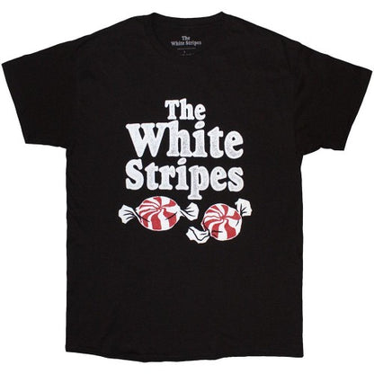 Front - The White Stripes Unisex Adult Peppermint T-Shirt