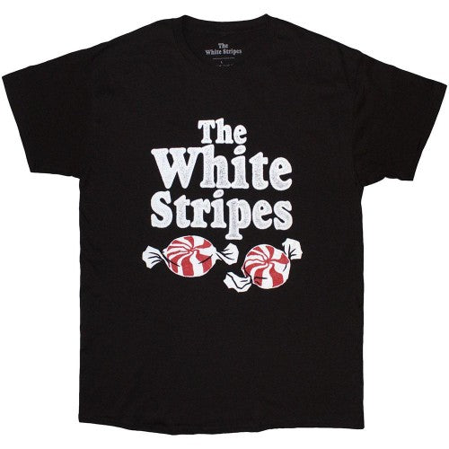 Front - The White Stripes Unisex Adult Peppermint T-Shirt