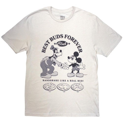 Front - Disney Unisex Adult Best Buds Forever Club Mickey Mouse T-Shirt