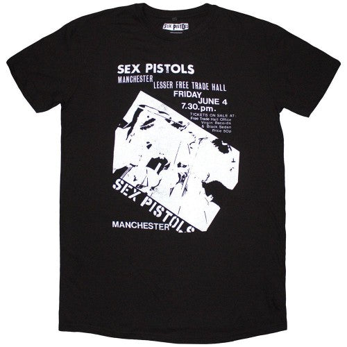 Front - Sex Pistols Womens/Ladies Manchester Flyer T-Shirt Dress