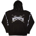 Front - Bad Omens Unisex Adult Skull & Candles Back Print Hoodie