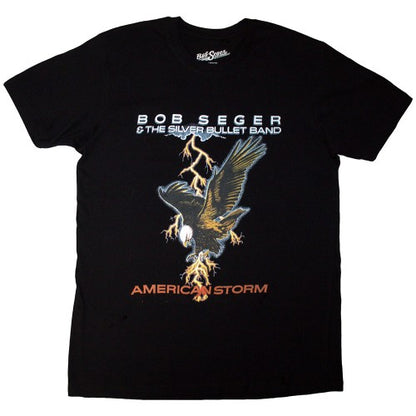 Front - Bob Seger & The Silver Bullet Band Unisex Adult Tour ´86 Back Print T-Shirt