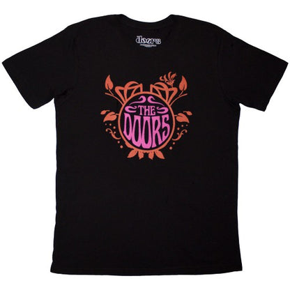 Front - The Doors Unisex Adult Back Print Logo T-Shirt