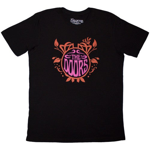 Front - The Doors Unisex Adult Back Print Logo T-Shirt