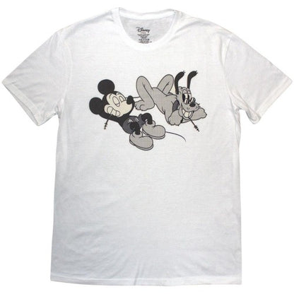 Front - Disney Unisex Adult Mickey & Pluto Relax T-Shirt