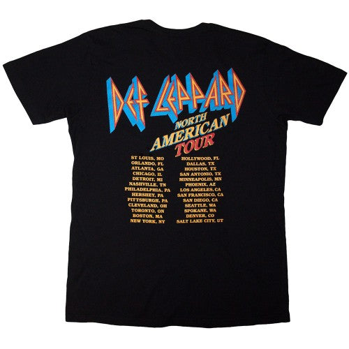 Front - Def Leppard Unisex Adult North American Tour T-Shirt