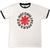 Front - Red Hot Chilli Peppers Unisex Adult Ringer Logo T-Shirt