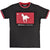 Front - Deftones Unisex Adult Star & Pony Ringer T-Shirt