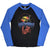 Front - Korn Unisex Adult Wireframe Space Raglan T-Shirt
