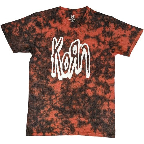 Front - Korn Unisex Adult Logo Outline T-Shirt