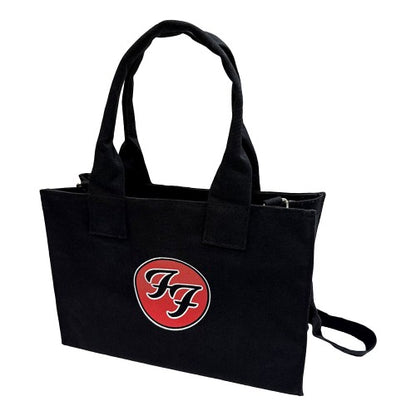 Front - Foo Fighters FF Logo Cotton Back Print Tote Bag