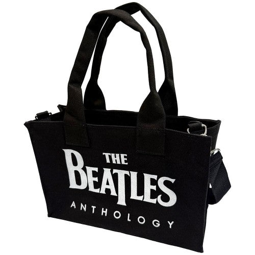 Front - The Beatles Anthology Cotton Back Print Tote Bag