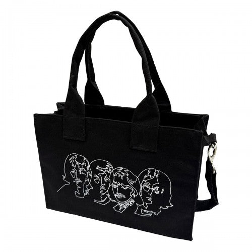 Front - The Beatles Faces Cotton Tote Bag