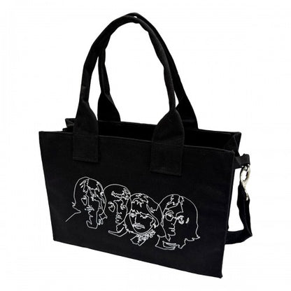 Front - The Beatles Faces Cotton Tote Bag